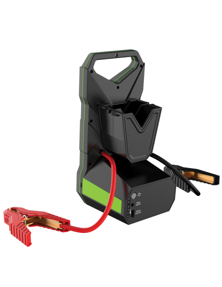 Notstarter für 12V-Batterien, Startstrom 2000A, mit Powerbank und Not- und Blinklicht - Alcapower PJ-2