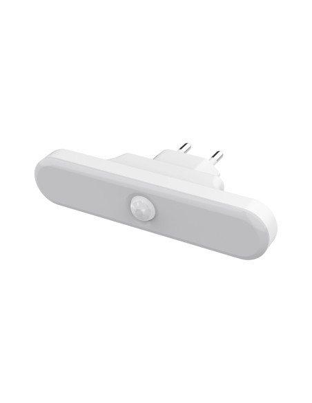 Luce notturna con sensore di movimento e crepuscolare, 0,8W, spina 10A,funzione luce di emergenza - Alcapower AP49912