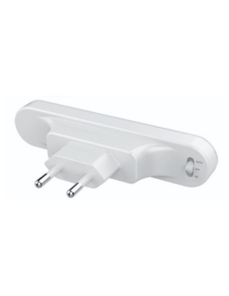 Nachtlampje met bewegings- en schemersensor, 0.8W, 10A stekker, met noodlichtfunctie - Alcapower AP49912