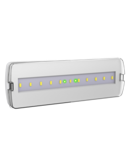 Lampe de secours à LED, 3.5W 400lm, montage mural/plafond, 2 heures d'autonomie, SA/SE, batterie LiFePO4 - Alcapower AP49116