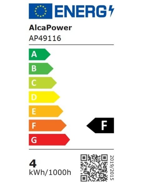 LED-noodlamp, 3,5W 400lm, wand-/plafondmontage, brandtijd 2 uur, SA/SE-modus, LiFePO4-batterij - Alcapower AP49116