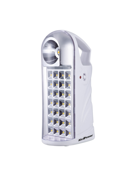 Tragbares Licht mit Taschenlampe und LED-Panel, 2,5 W, Betriebsdauer 8 Stunden - Alcapower AP43340