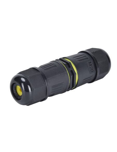 Giuntacavo a 2 vie a connessione rapida, 3 poli, per cavo  0.5~2.5mm2, diametro cavo Ø5~12mm, IP68, 400V 25A - Alcapower 930490