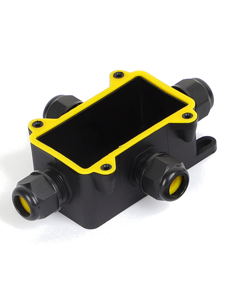 4-way quick-connect junction box, 3-pole, for cable 0.5~4mm2, cable diameter Ø5~10mm, IP68, 450V 24A - Alcapower 930494