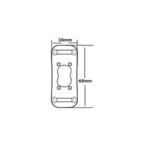 Through switch for lamps, black, 250V...