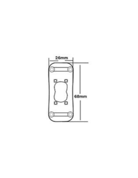 Interruttore passante per lampade, nero, portata 250V 2A, adatto per cavo 2x0,75mm2 - Velamp LH126B