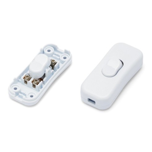 Through switch for lamps, white, 250V...