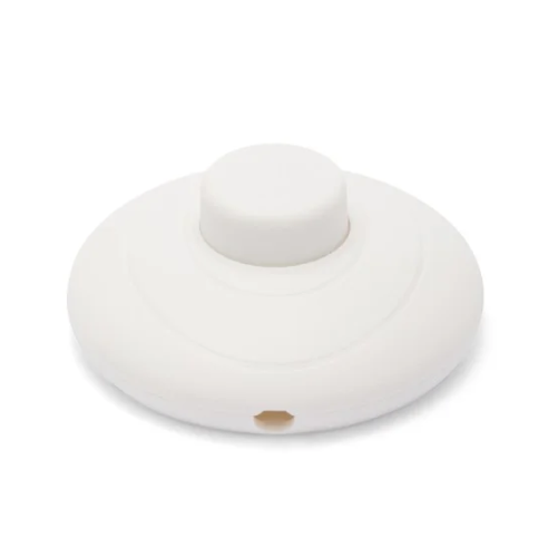 Lamp foot switch, white, 250V 2A...