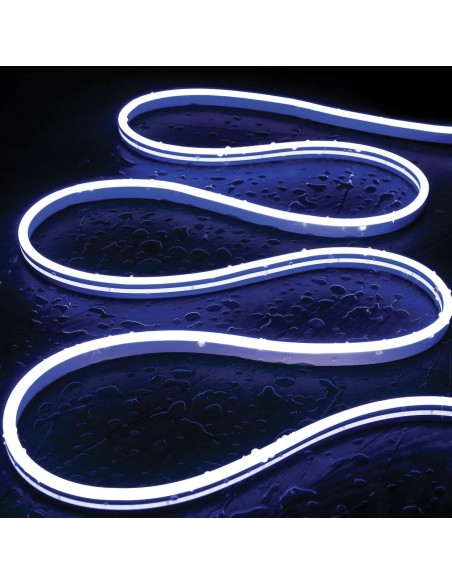 Bande LED Snake Flex 20m, IP65, 230V direct, 12W/m, Bleu - AlcaPower SF230V20M-B