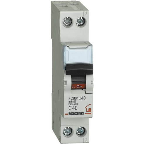 Interruttore magnetotermico 1P+N, 1...