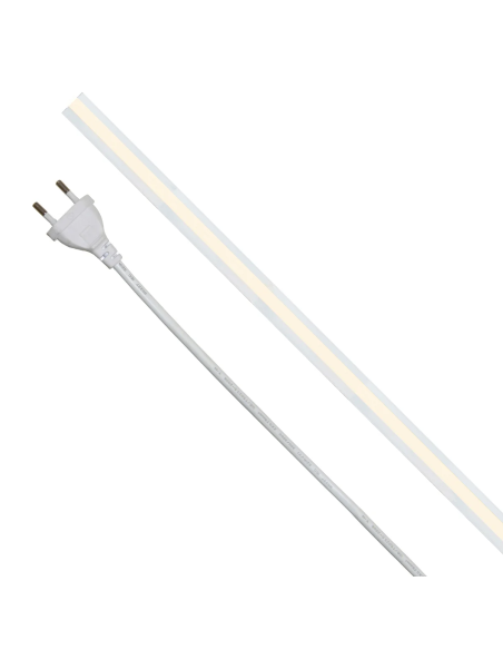 Tira LED COB milky 20 m, 3000K luz cálida, 220V, 1080lm/m - AlcaPower COB-MILKY-20M-3000K