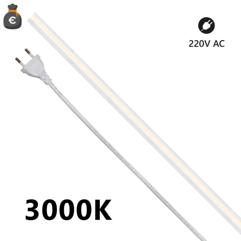 LED-Streifen COB milky 20 m, 3000K...