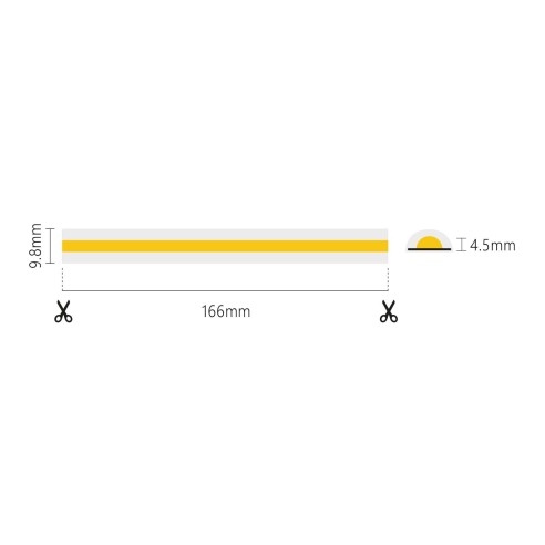 LED-Streifen COB milky 20 m, 3000K...