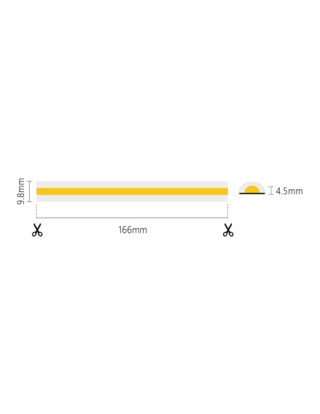 Bandeau LED COB milky 20 m, 3000K blanc chaud, 220V, 1080lm/m - AlcaPower COB-MILKY-20M-3000K