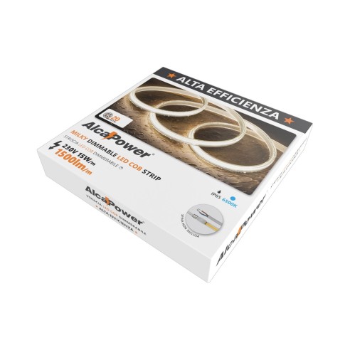 LED-strip HEM IP65 milky 20 m, 6500K...