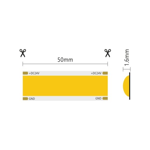 COB Surface LED strip, 5 metres,...