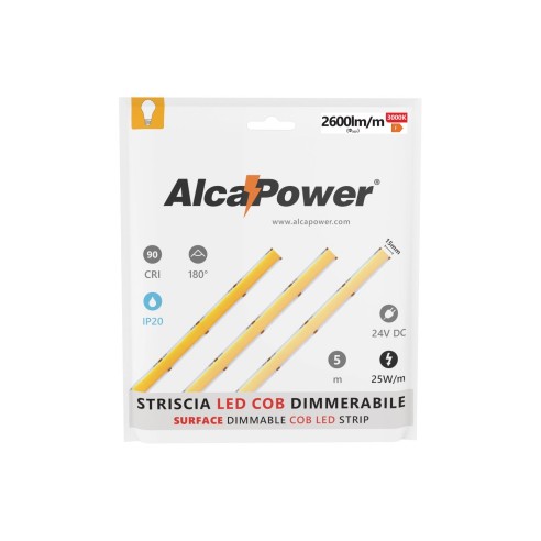 Tira LED COB de superficie, 5 metros,...
