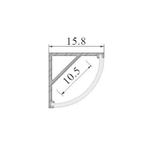 Perfil de aluminio angular con...