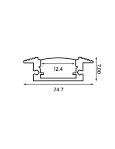 Einbauprofil Aluminium mit... 2