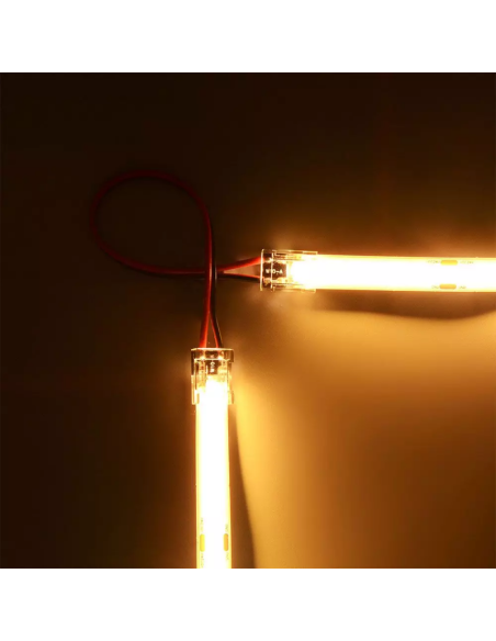 Intermediate quick connector, with cable, 2 pin, for COB LED strip 8mm - V-TAC 2664