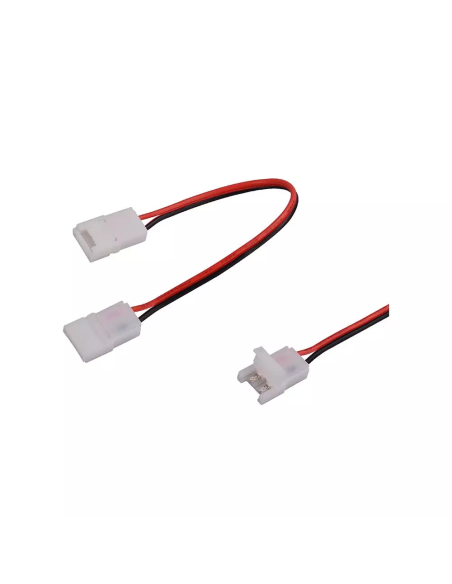 Intermediate quick connector, with cable, 2 pin, for SMD LED strip 10mm - V-TAC 2661
