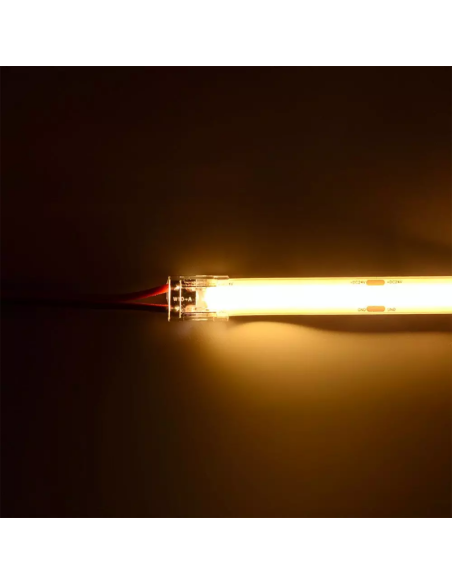 Quick connector, with cable, 2 pin, for COB LED strip 8mm - V-TAC 2663