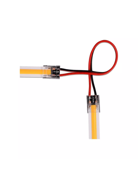 Connecteur rapide intermédiaire avec câble, 2 broches, pour bande LED COB 10mm - V-TAC 2666