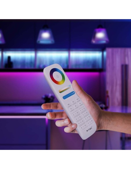Remote control for LED strip, 8 zones, white - V-TAC VT-2438 2921