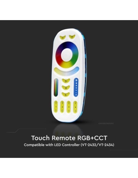 Radiocomando per strip led, RGB + CCT, bianco - V-TAC VT-2441 2922