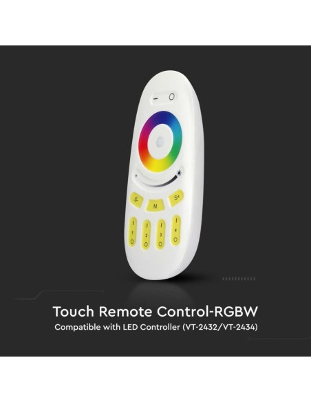 Radiocomando per strip led, RGB, bianco - V-TAC VT-2442-W 2923