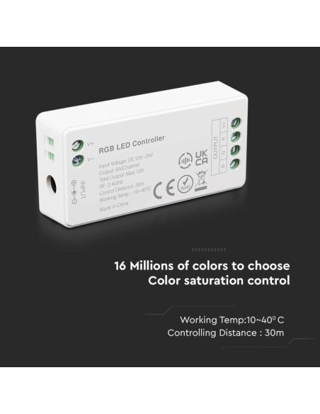 Controller WiFi per strip led, RGB - V-TAC VT-2432 2912