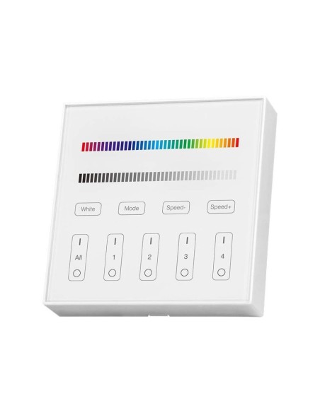 WiFi wall controller for LED strips, RGB + white, 4 zones - V-TAC VT-2437 2917