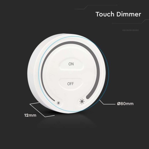 Bouton tactile pour barrettes de LED,...