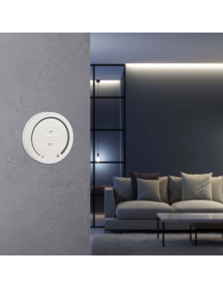 Pulsante touch per strip led, con luminosità regolabile, bianco - V-TAC VT-2440-W 2919