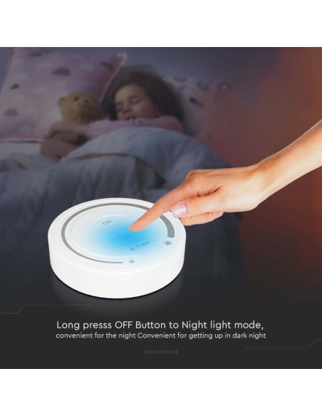 Tiptoets voor LED-strips, met instelbare helderheid, wit - V-TAC VT-2440-W 2919