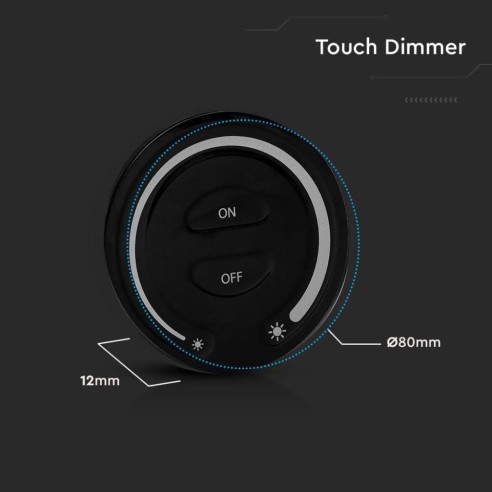 Touch button for LED strips, with...