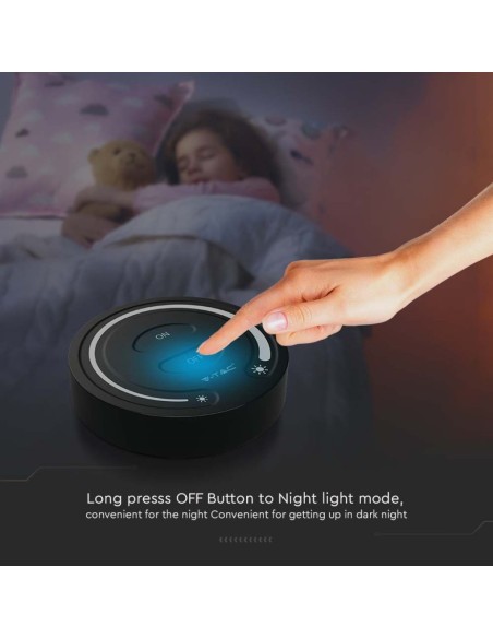 Bouton tactile pour bande LED, avec luminosité réglable, noir - V-TAC VT-2440-B 2920