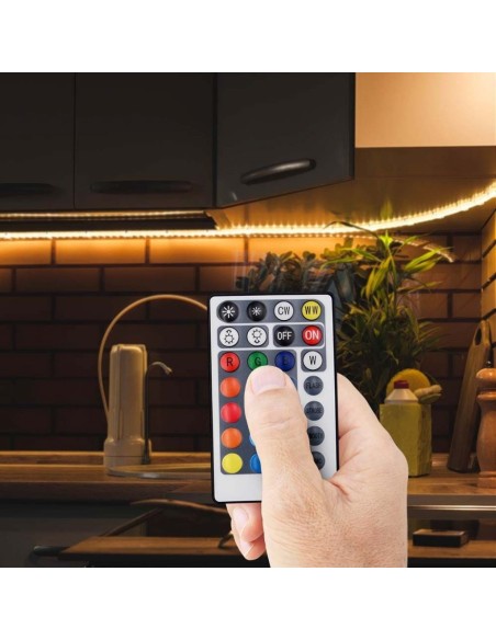 Infrared remote control and controller for LED strips, 3-in-1 + RGB, 28 keys - V-TAC VT-2428 2899