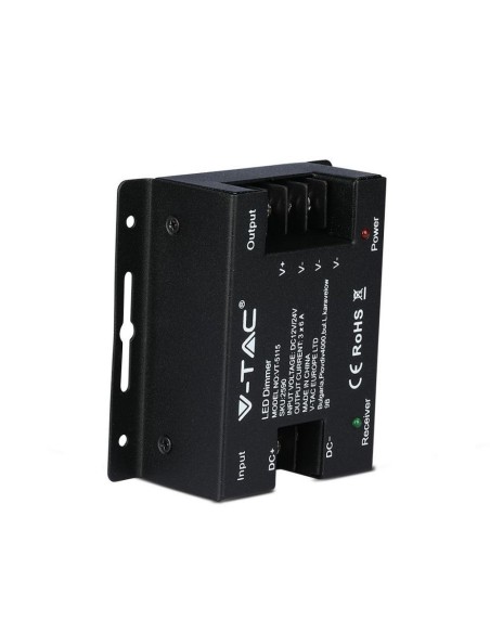 Draadloze afstandsbediening en controller voor LED-strips, zwart - V-TAC VT-5115 2590