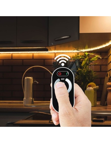 Télécommande radio et contrôleur pour bandes LED, noir - V-TAC VT-5115 2590