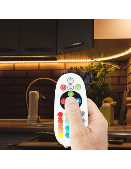 Infrarot-Fernbedienung und Controller für LED-Streifen, RGB, 24 Tasten - V-TAC VT-2472 3625