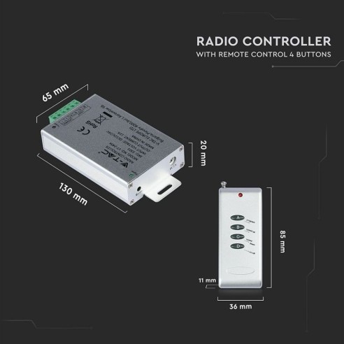 Télécommande radio et contrôleur de...