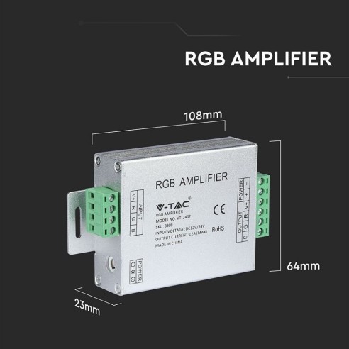 Amplificatore per strip led, 3...