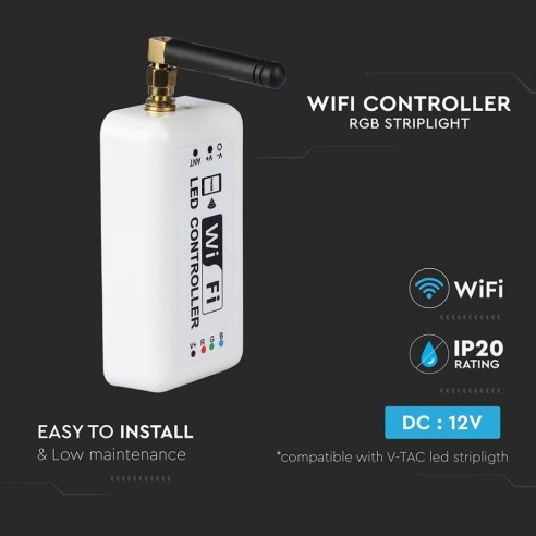 WiFi controller for LED strips, RGB -...
