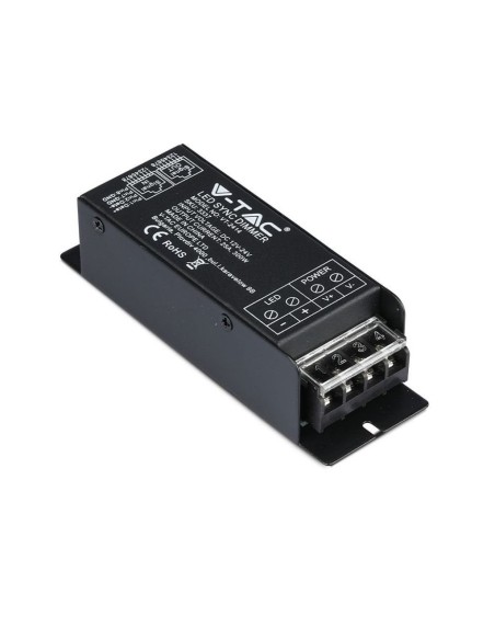 Funkfernsteuerung und dimmbarer Controller für LED-Streifen, mit RJ45-Anschluss, 300W, schwarz - V-TAC VT-2414 3337