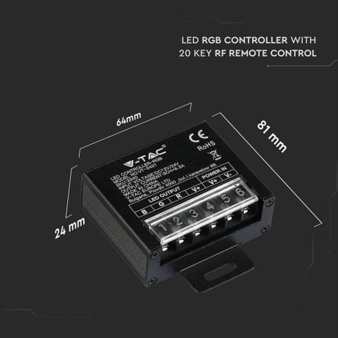 Radiocomando e controller dimmerabile...