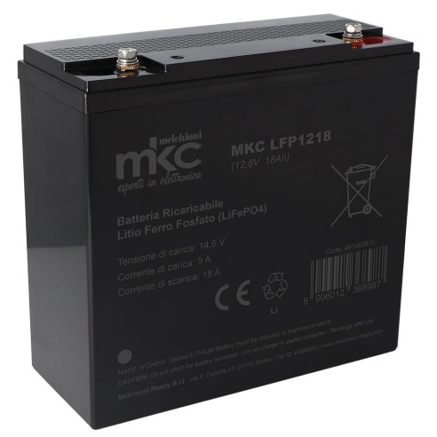 Batterie LiFePO4, 12V, 18Ah, BMS...