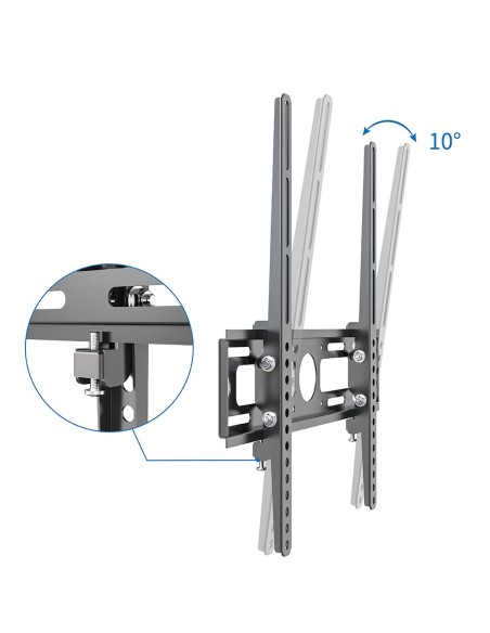 Support mural inclinable pour TV 22-55 pouces, noir, charge 35 kg - IRRADIO STV-IR-2255-TILT