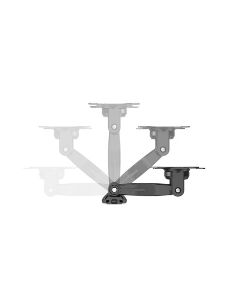 Wandbeugel twee gewrichten voor TV 10-27 inch, zwart, draagvermogen 20 kg - IRRADIO STV-IR-1027-2