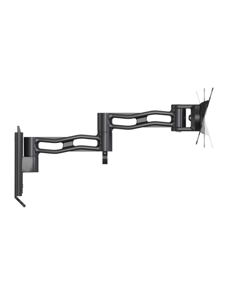 Three-joint wall mount for 10-27 inch TVs, black, 20 kg capacity - IRRADIO STV-IR-1027-3